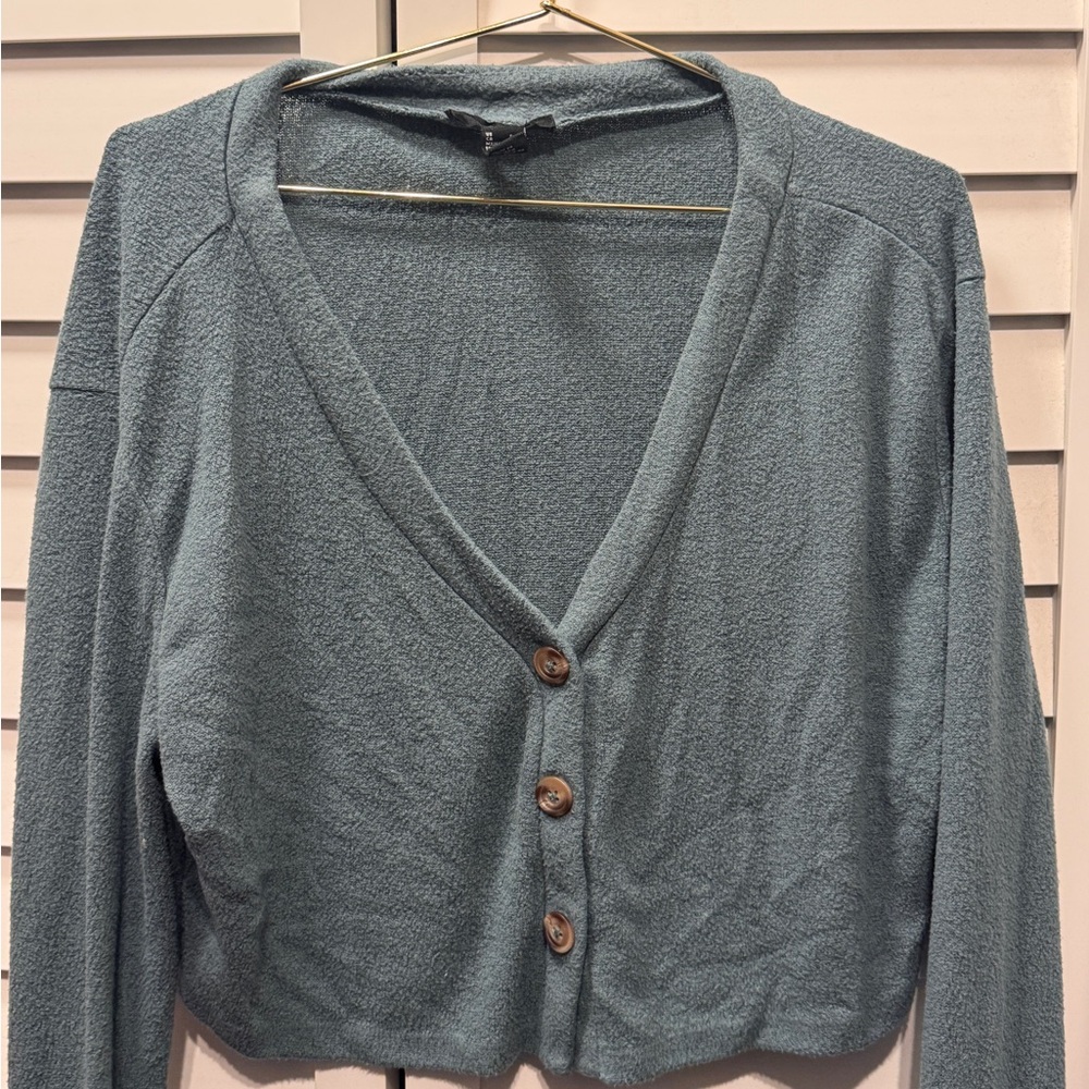 Forever 21 Slate Blue Knit Sweater